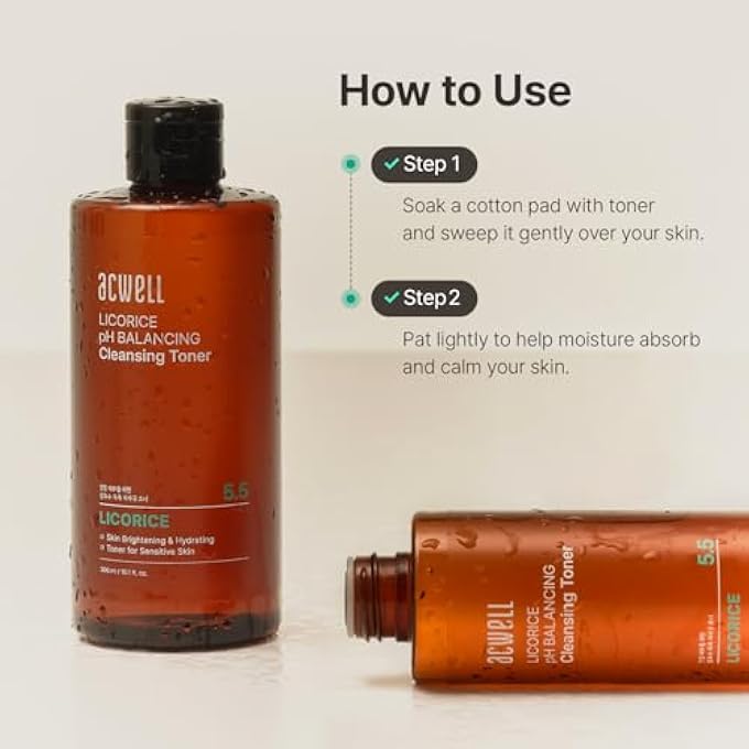 ACWELL [] 5.5 LICORICE PH BALANCING CLEANSING TONER 5.1 OZ. MAKE-UP REMOVER - Image 4